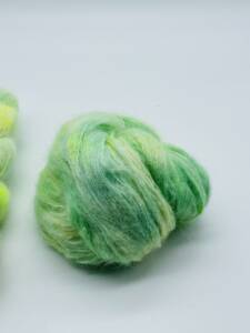 Brushed Suri-Alpaca-Suri-hellgrün-Neongelb