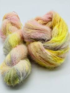 Brushed Suri-Alpaca-Suri-Love Me Do - Gelb-Orange-Violett