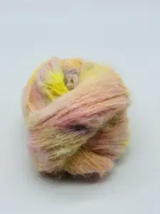 Brushed Suri-Alpaca-Suri-Love Me Do - Gelb-Orange-Violett