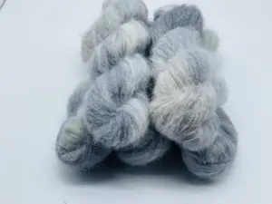 Brushed Suri-Alpaca Suri-OB LA DI-handgefärbt-grau-taupe