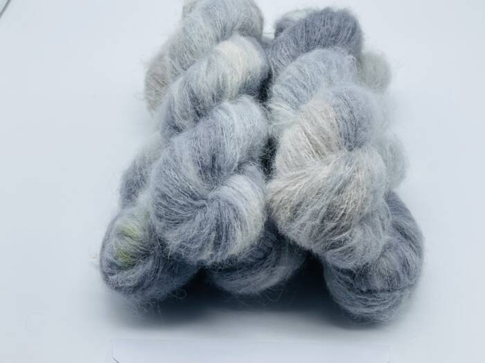 Brushed Suri-Alpaca Suri-OB LA DI-handgefärbt-grau-taupe