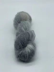 Brushed Suri-Alpaca Suri-OB LA DI-handgefärbt-grau-taupe