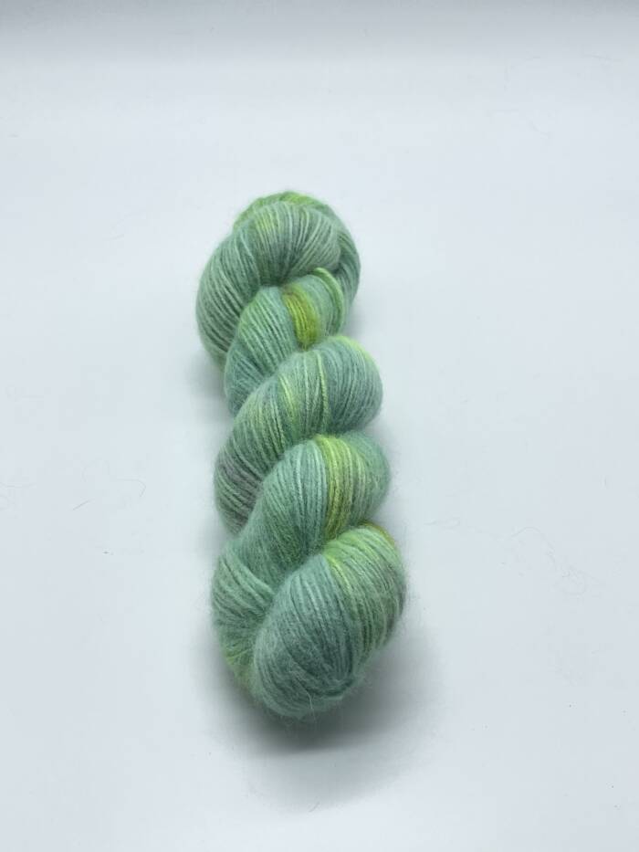 Baby Fluff - Baby Alpaca - handgefärbt-California - blau - grün - Violett