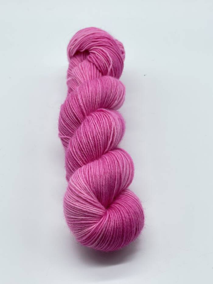 Trekkingwolle - Sockenwolle - Rosa - handgefärbt