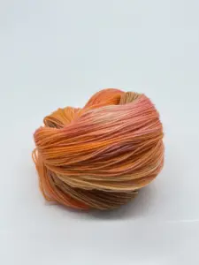 Trekking Wolle_Schurwolle_handgefärbt_Orange