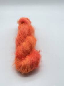 Kid Mohair - Mohair - Neonorange - Campari Orange - handgefärbt