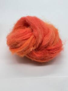 Kid Mohair - Mohair - Neonorange - Campari Orange - handgefärbt