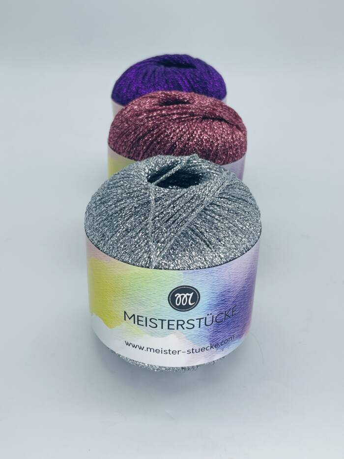 Sparkling Yarn - PREMIUM Silber – Bild 3