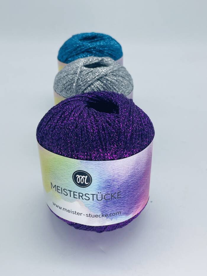 Sparkling Yarn - PREMIUM Violett – Bild 3