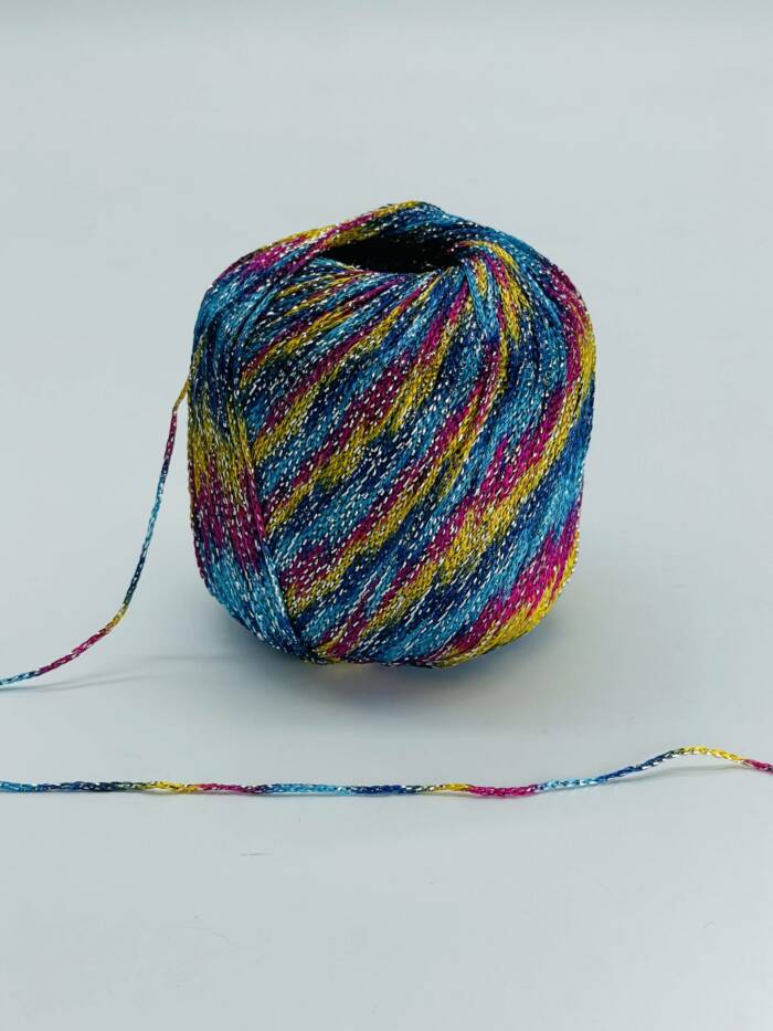 Sparkling Yarn - DELUXE Frühling mit Glitzersilber – Bild 3