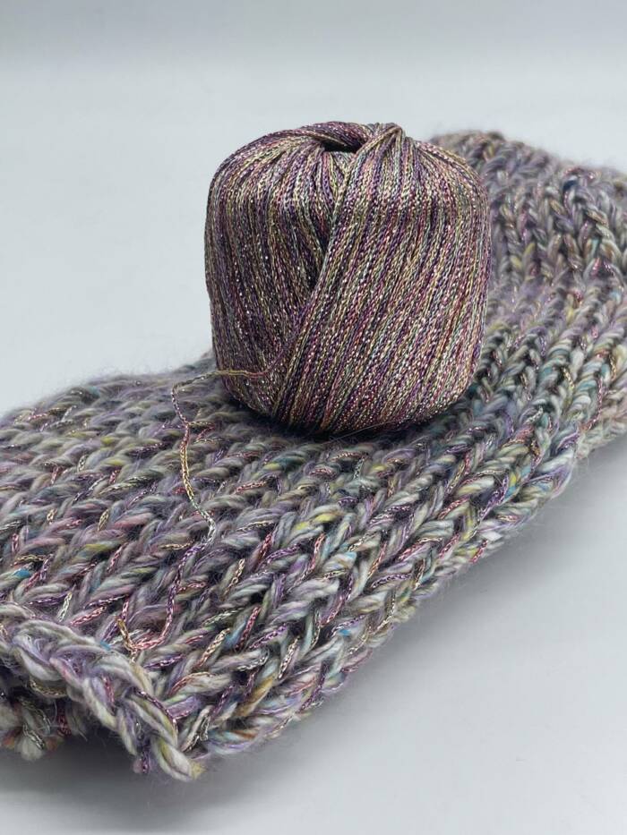 Sparkling Yarn - DELUXE Frühling mit Glitzersilber – Bild 4
