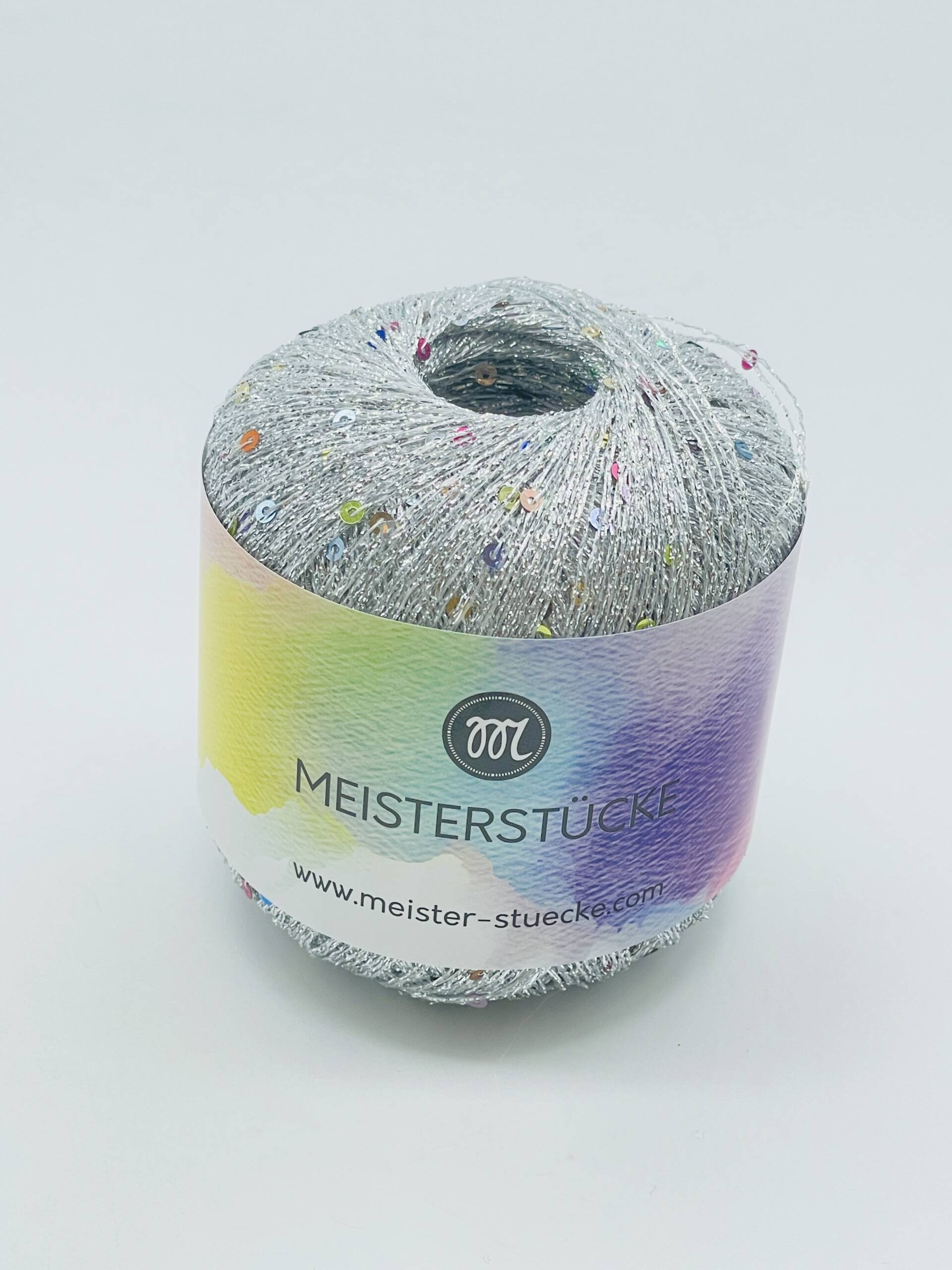 Paillettengarn SILBER-MULTICOLOR