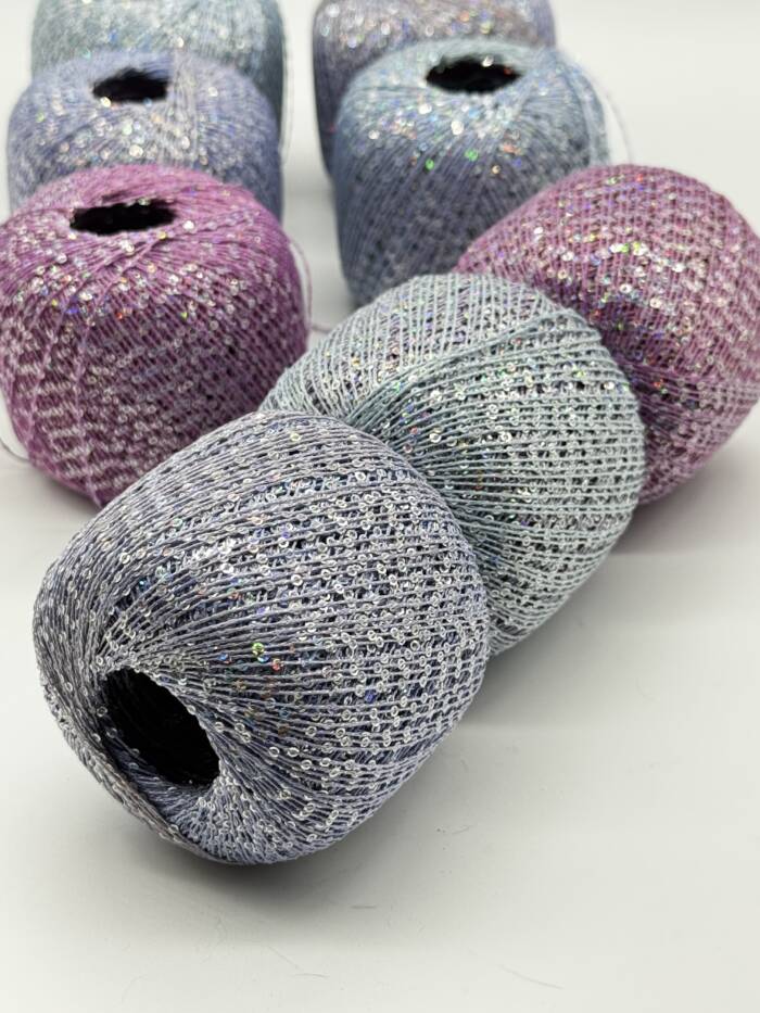 GLAM YARN Rosa - Flieder - Hellblau – Bild 7