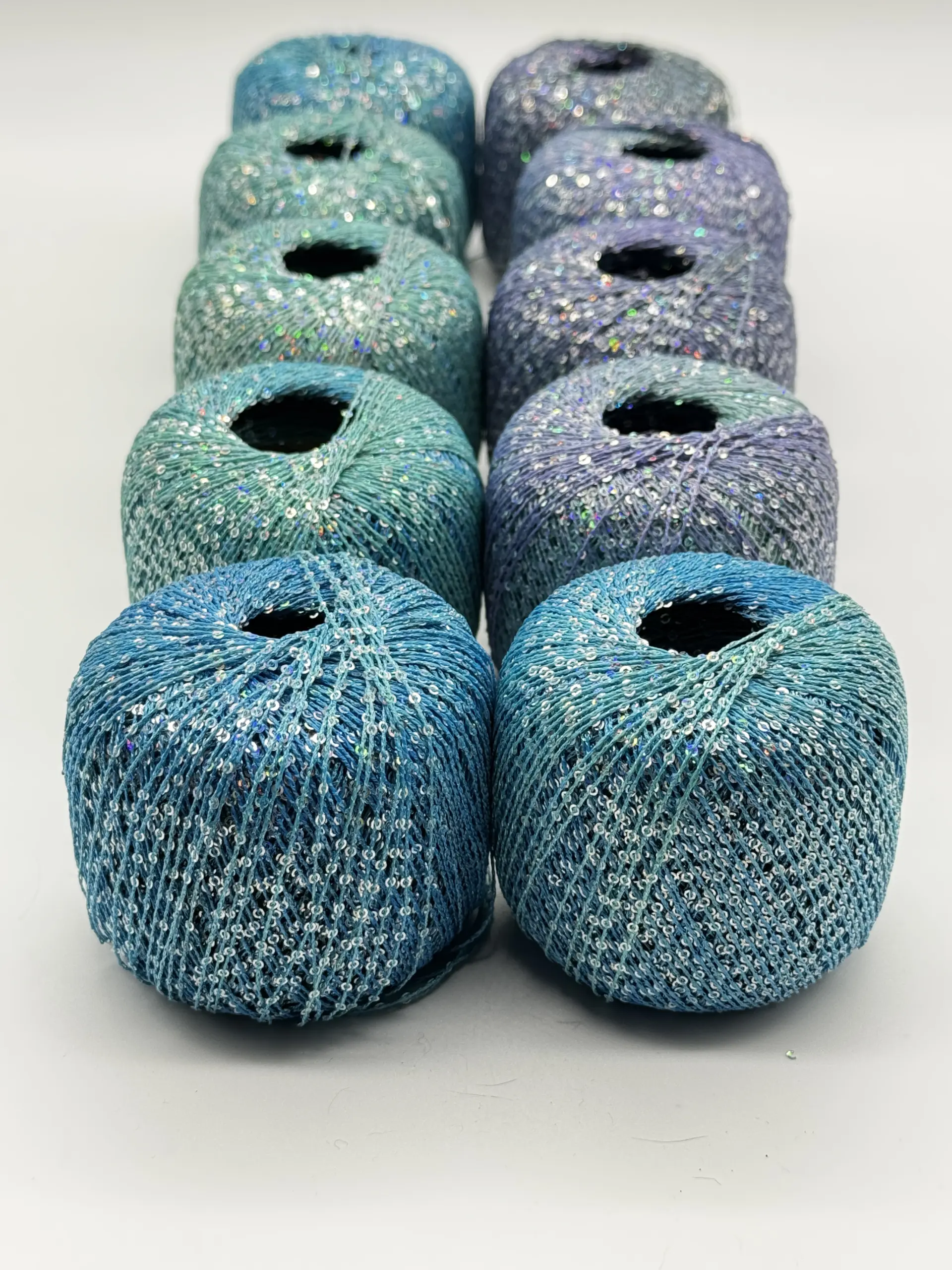 GLAM YARN Hellblau - Türkis - Grün – Bild 5