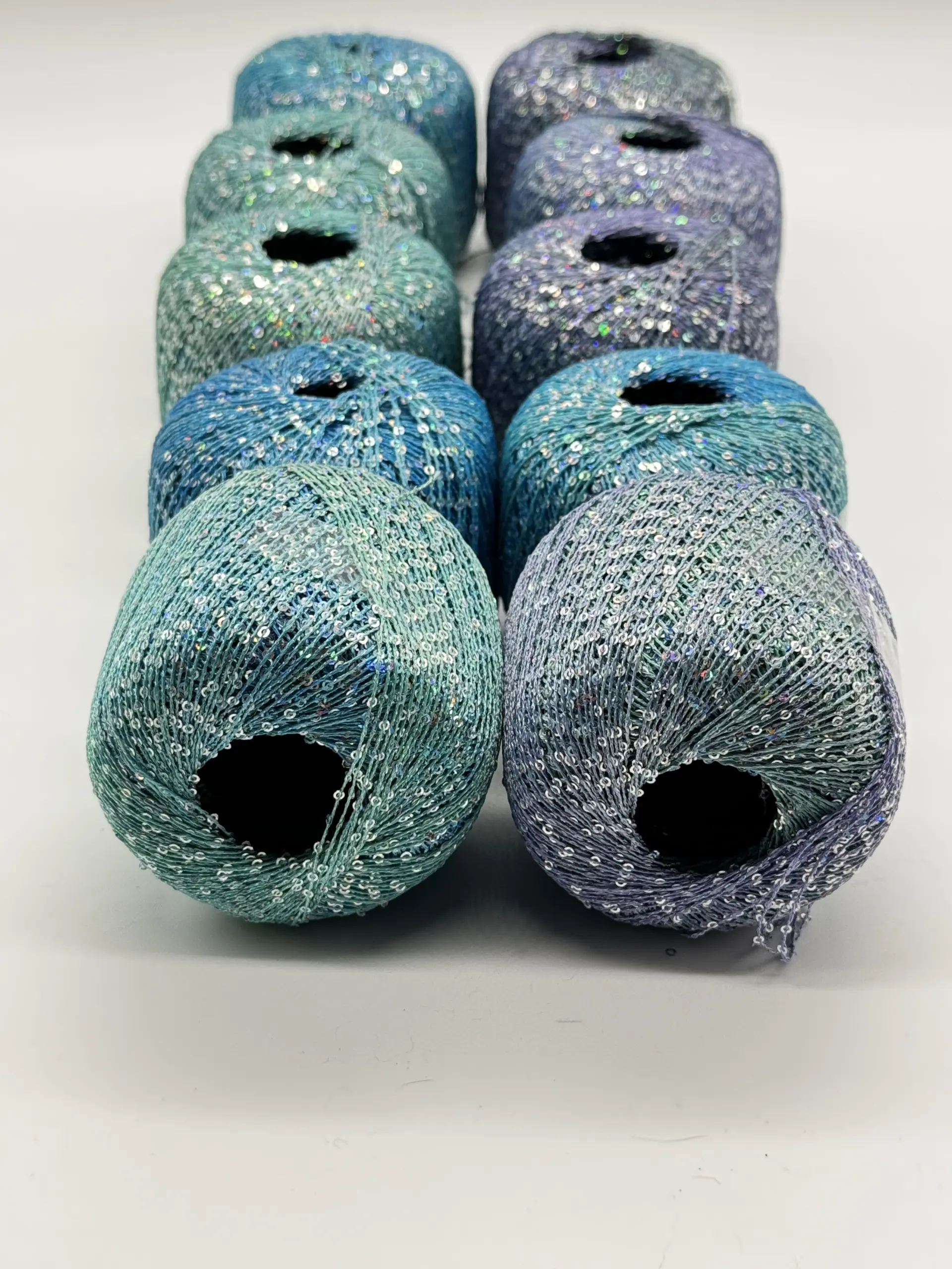GLAM YARN Hellblau - Türkis - Grün – Bild 6