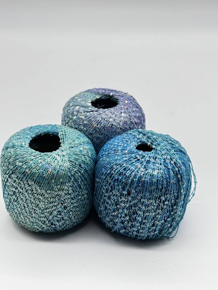 GLAM YARN Hellblau - Türkis - Grün – Bild 3
