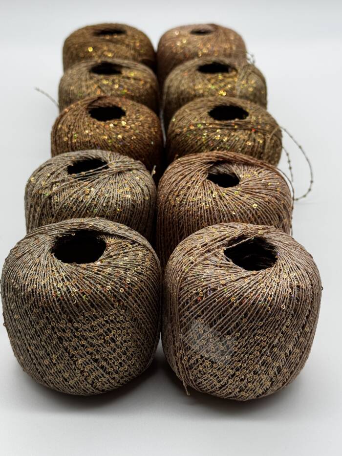 GLAM YARN Kupfer - Hellbraun - Dunkelbraun – Bild 6