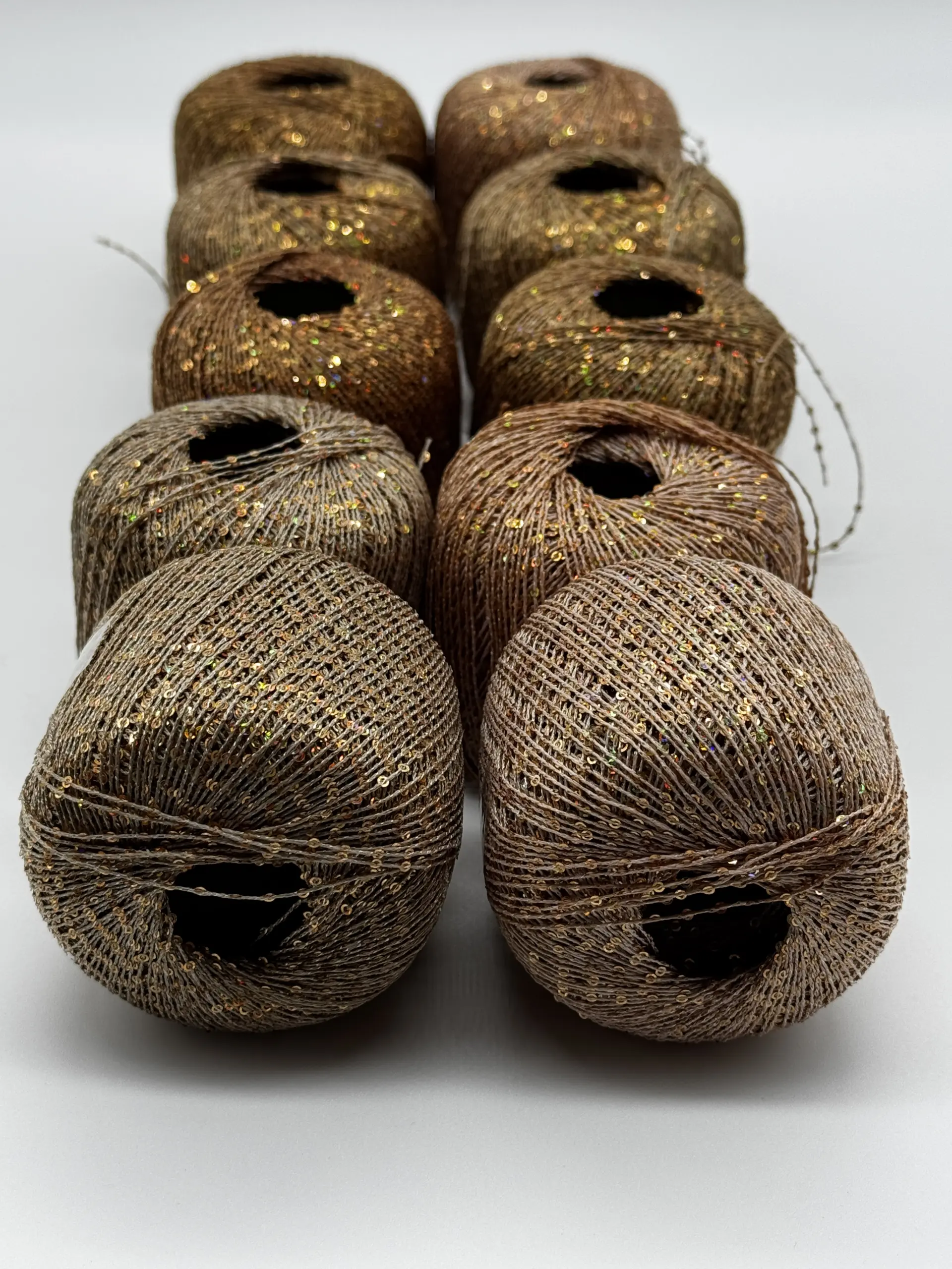 GLAM YARN Kupfer - Hellbraun - Dunkelbraun – Bild 5