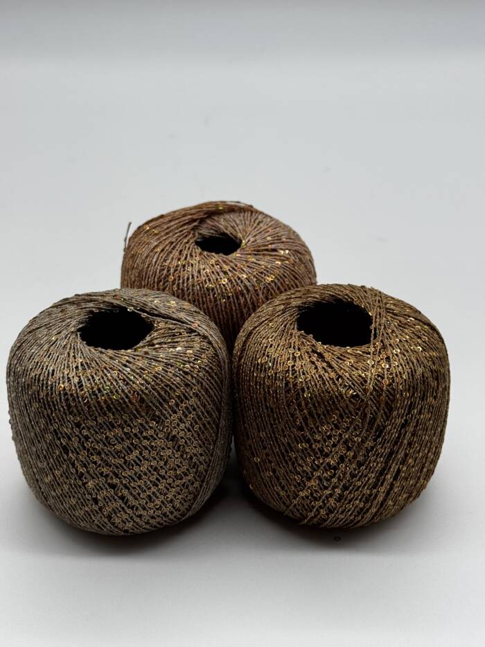 GLAM YARN Kupfer - Hellbraun - Dunkelbraun – Bild 3