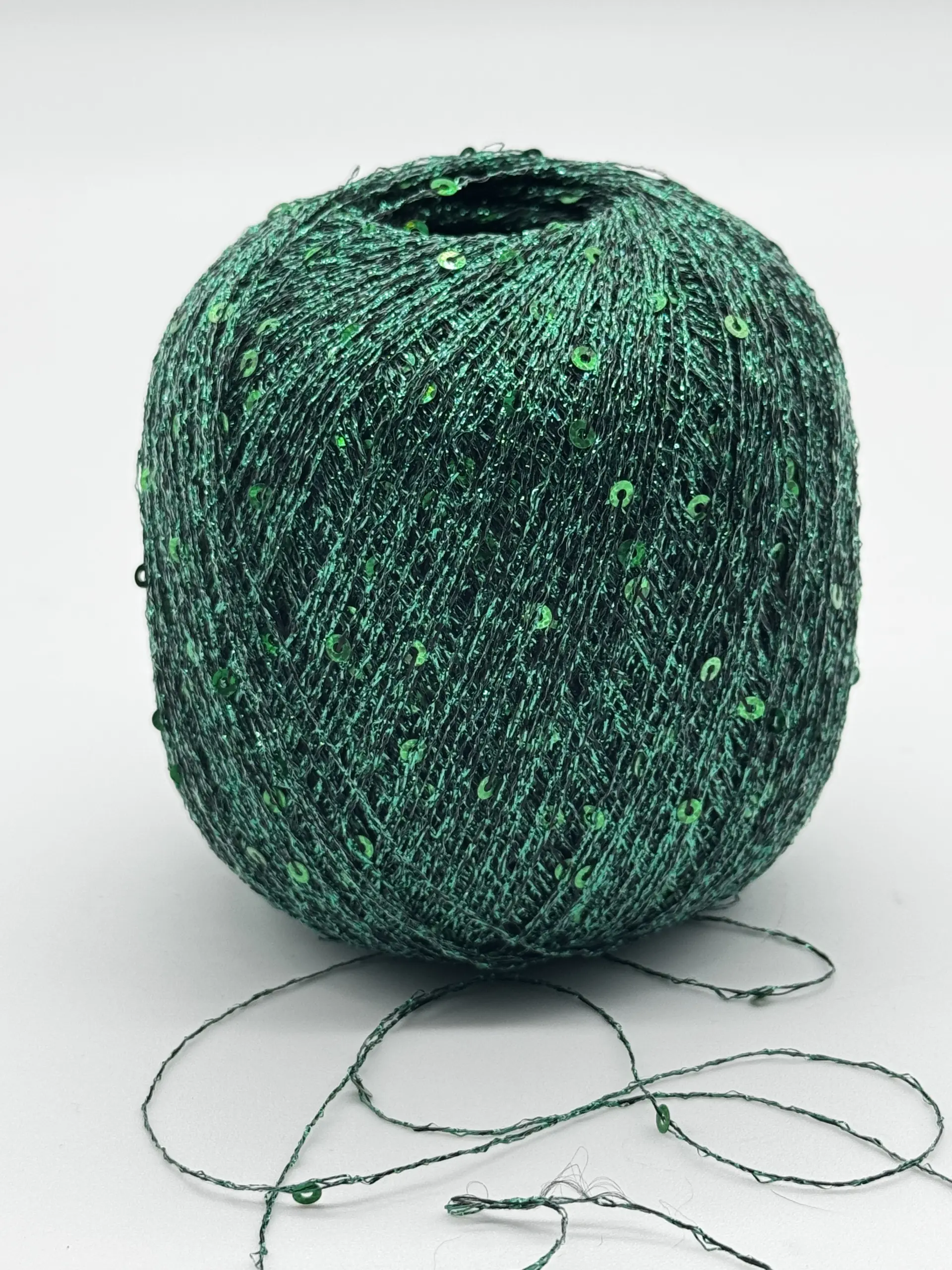 Paillettengarn GRÜN-GRÜN – Bild 4