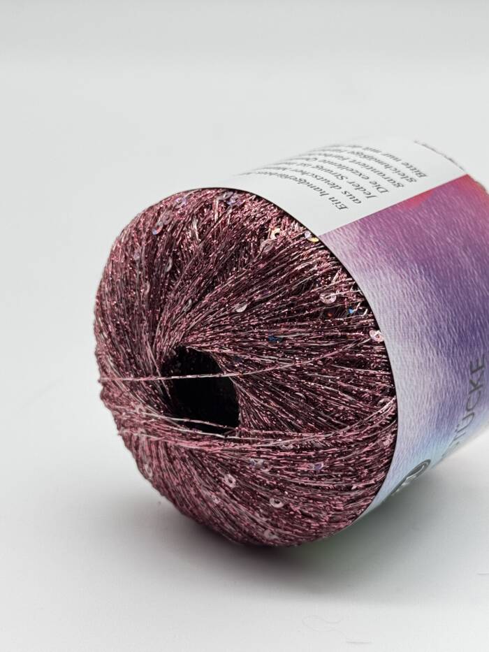 Paillettengarn ROSÉ-ROSÉ – Bild 2