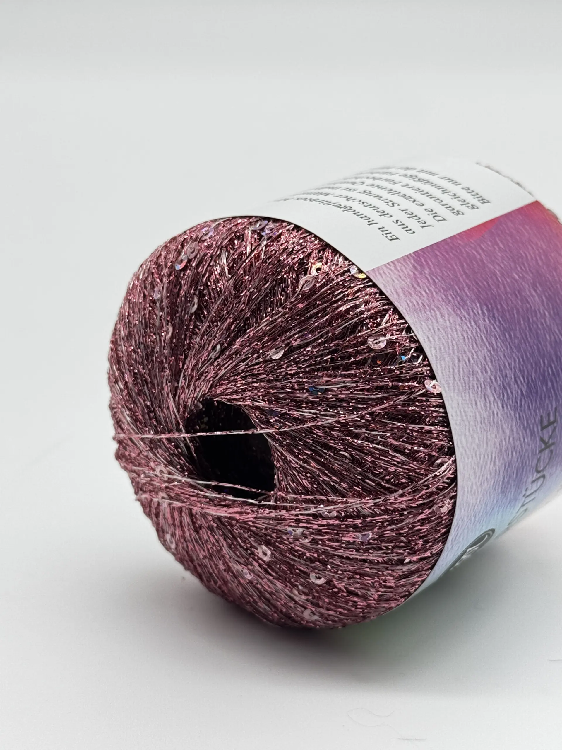 Paillettengarn ROSÉ-ROSÉ – Bild 2