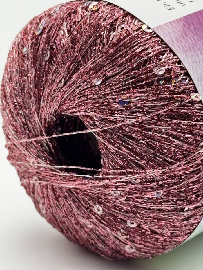 Paillettengarn ROSÉ-ROSÉ – Bild 3