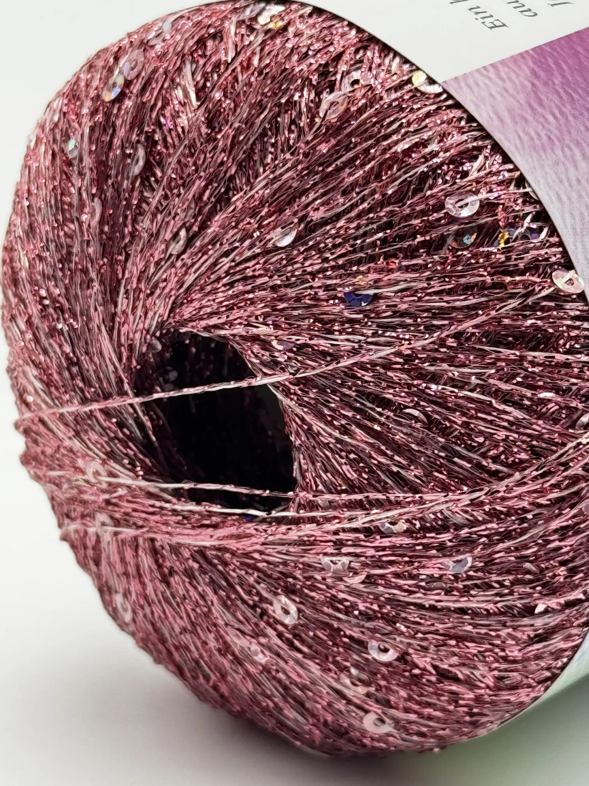 Paillettengarn ROSÉ-ROSÉ – Bild 3