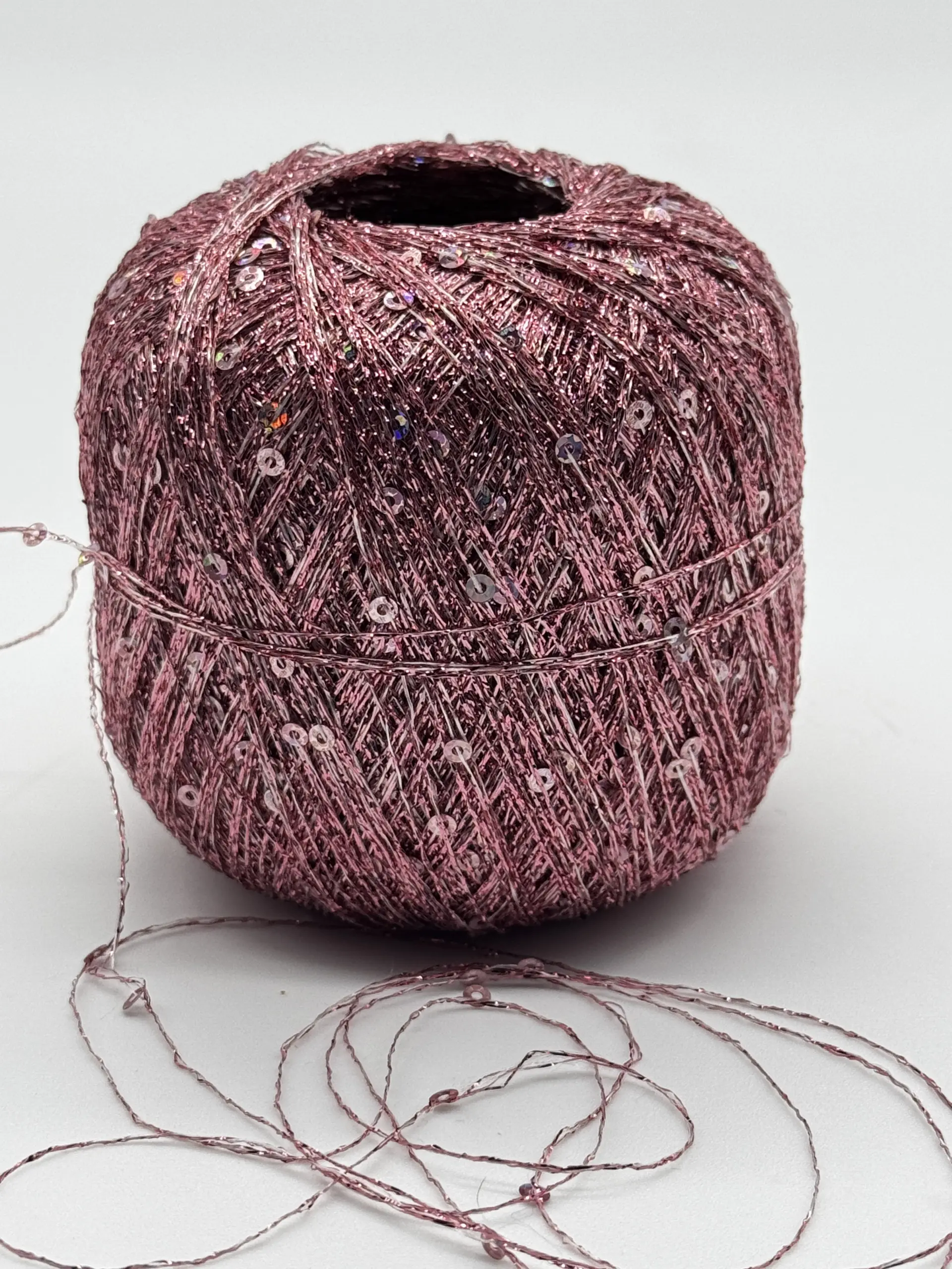 Paillettengarn ROSÉ-ROSÉ – Bild 4