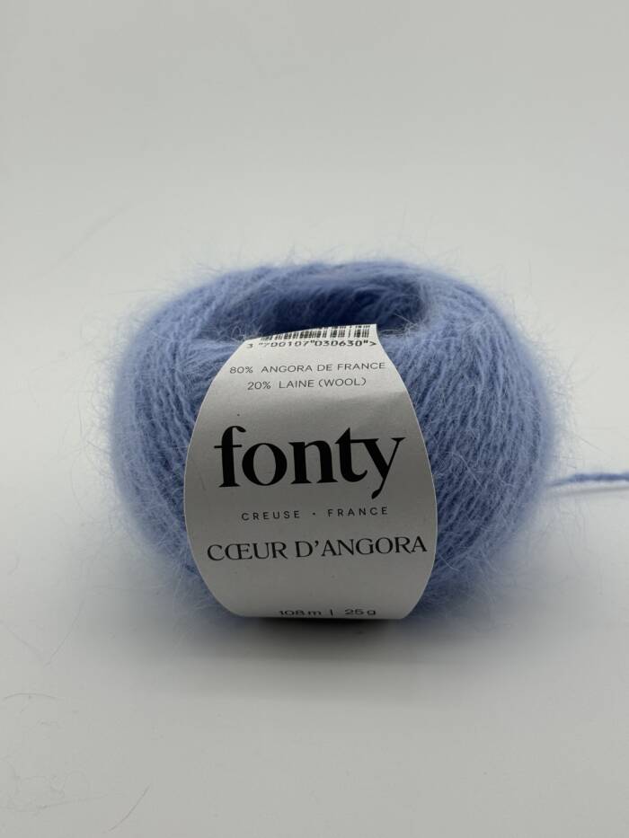 Coeur D`Angora - Mittelblau